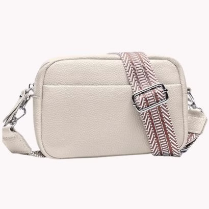 creme shoulder bag