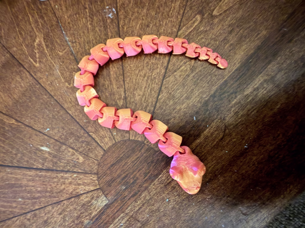 3D printed snake