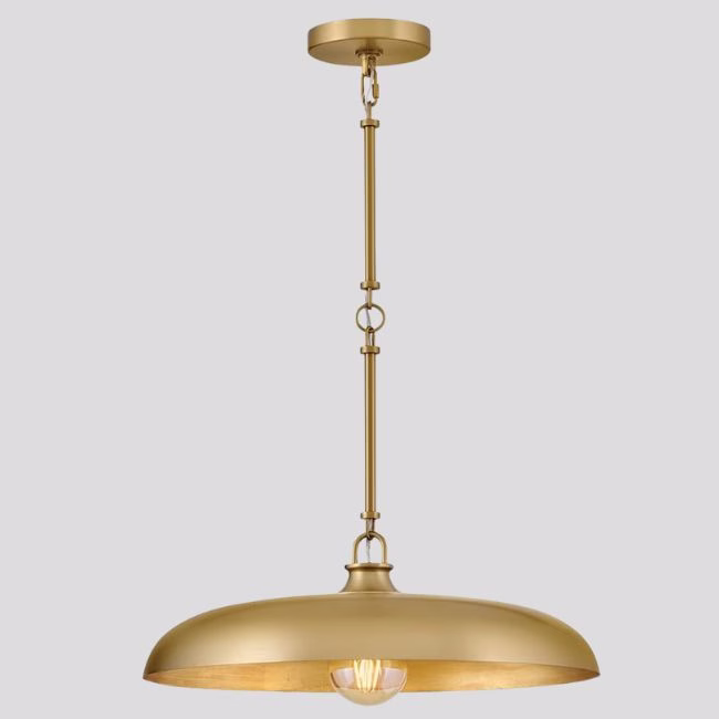 Brass Dome Pendant light Studio Mcgee dupe