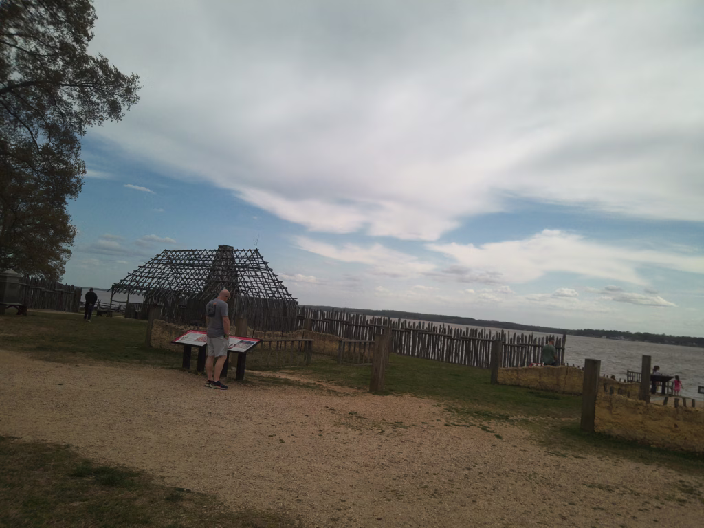 outside picture of ruins at jamestown