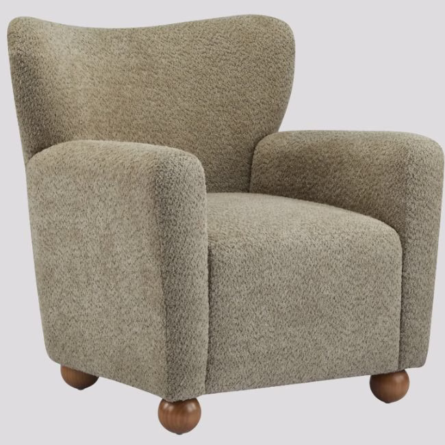 Green teddy chair