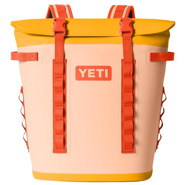Yeti Backpack Cooler in peach