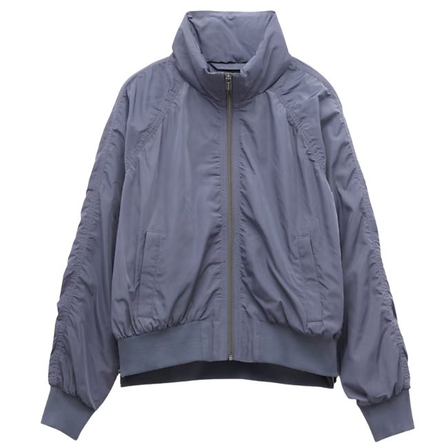 atheleta gray bomber jacket