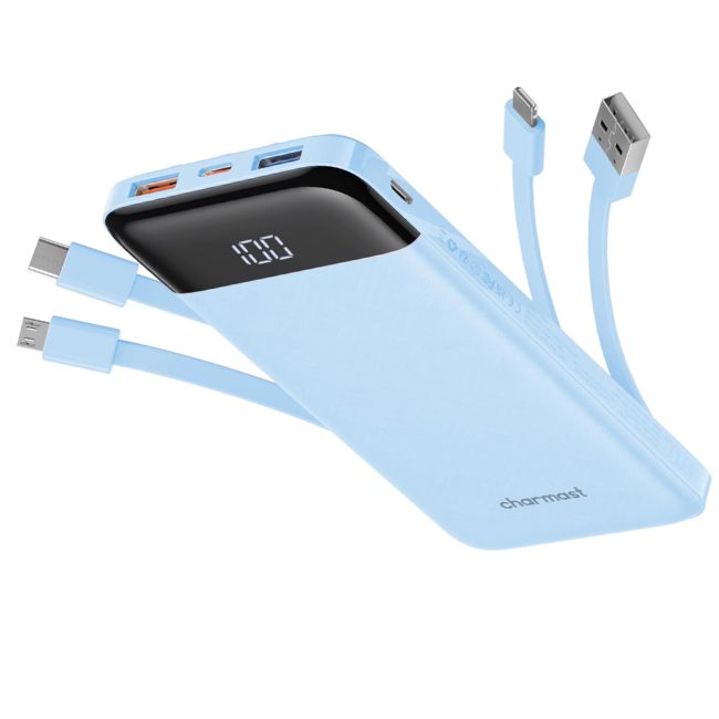 blue portable charger