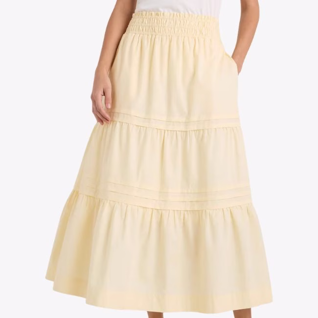 cotton poplin skirt