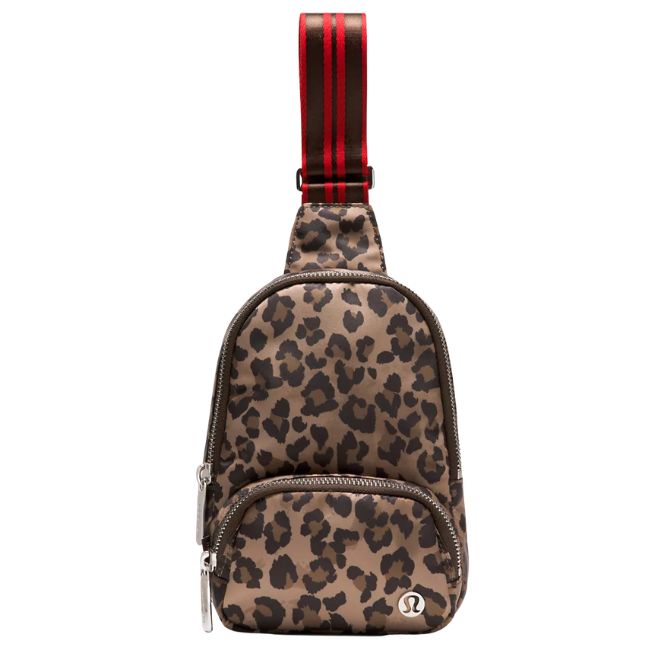 lululemon animal print sling bag