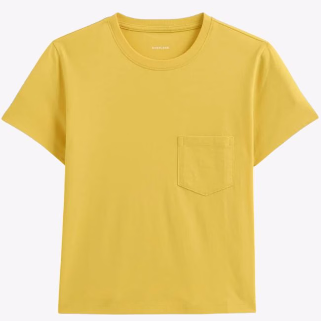 yellow box cut tee
