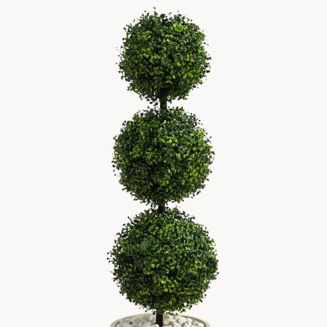 faux boxwood balls