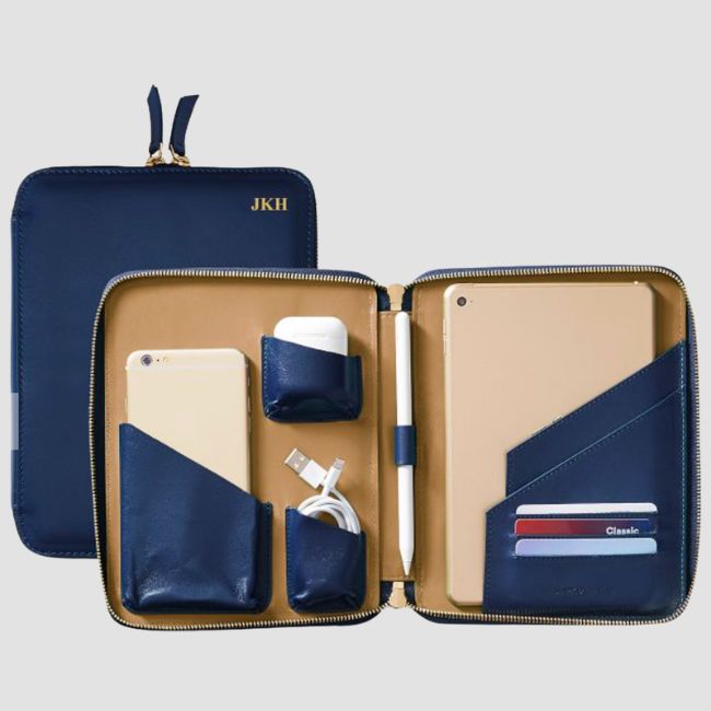 mark and graham navy padfolio