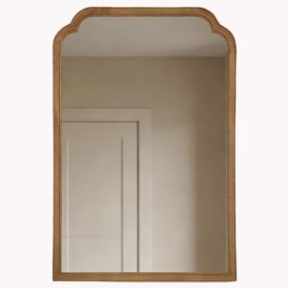 natural wood wall mirror anthropologie lookalike