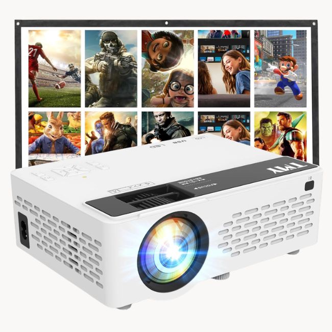 outdoor projector and movie screen