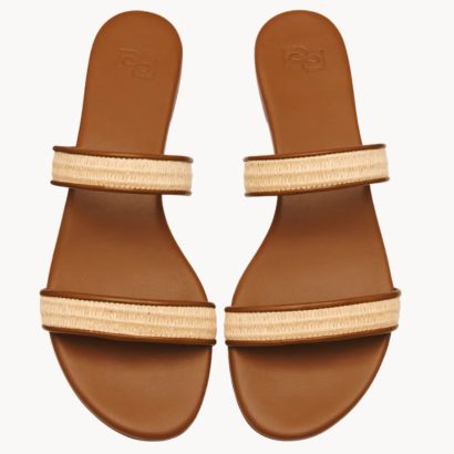 reformation lenora flat sandal