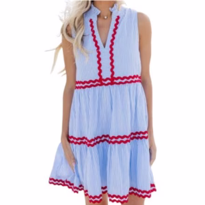 Coastal Nautical Ricrack dress