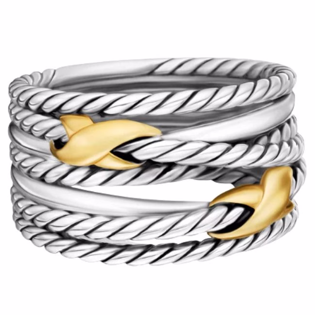 David Yurman Double X Crossover Ring