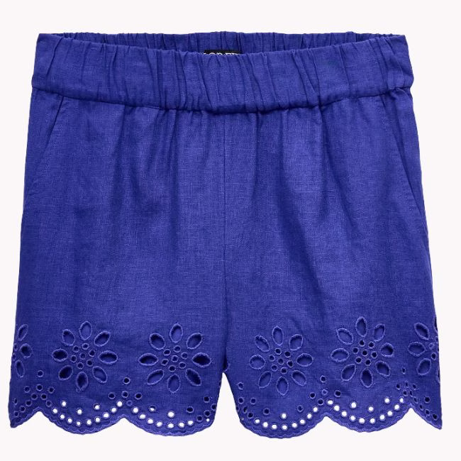 Linen Eyelet Shorts