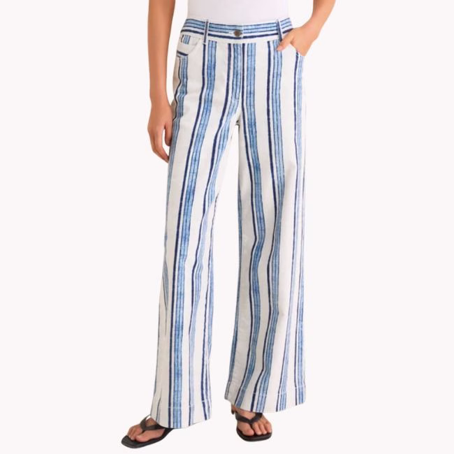 Striped Pascal Linen Pant for summer