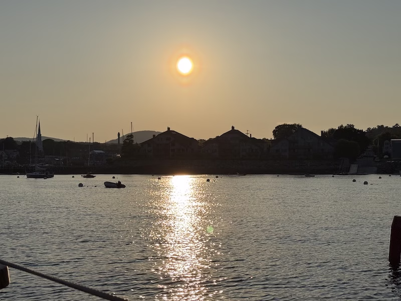 Sunset from camden schooner cruise