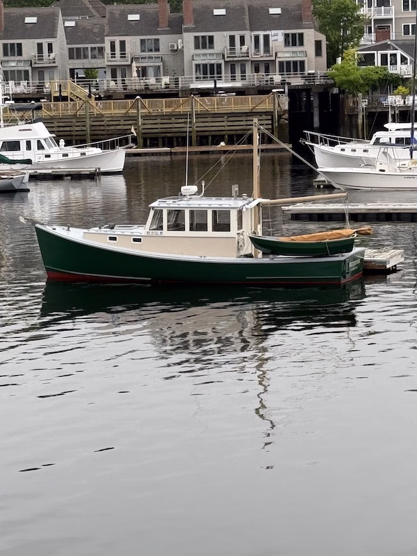 camden maine boat in the harbor