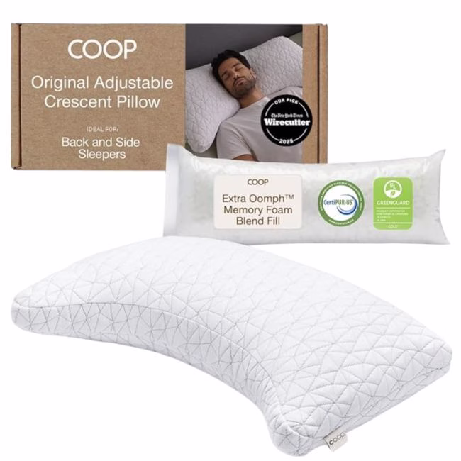 coop adjustable pillow