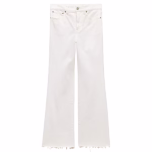 cropped white jeans