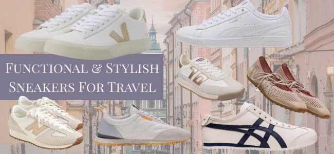 functional and stylish sneakers for travel