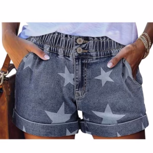 jean shorts with stars