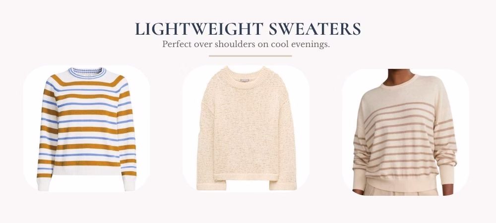 lightweight sweaters
