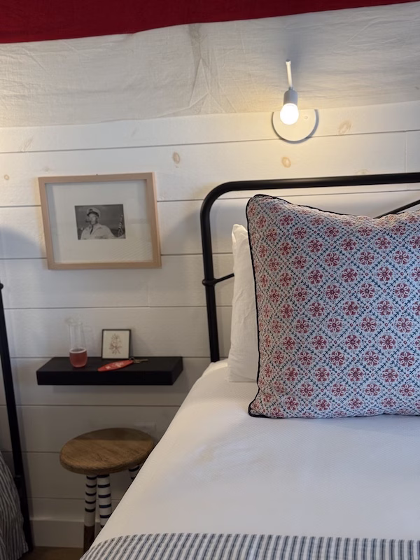salt cottages hotel room bed 2