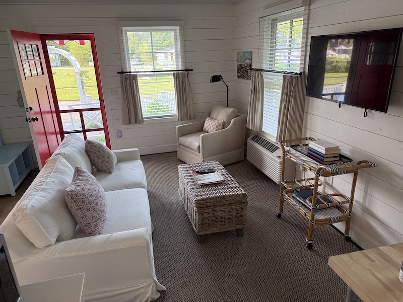 salt cottages maine one bedroom cottage interior