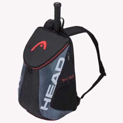 Black and gray tennis backpack