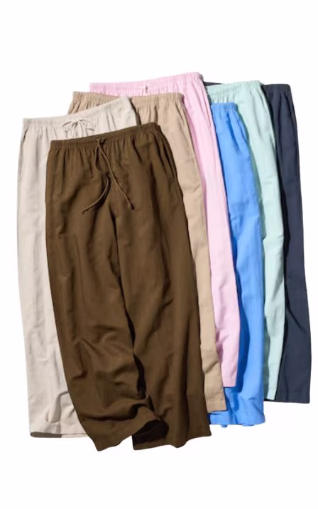 Uniqlo Linen Blend Pants with drawstring waist