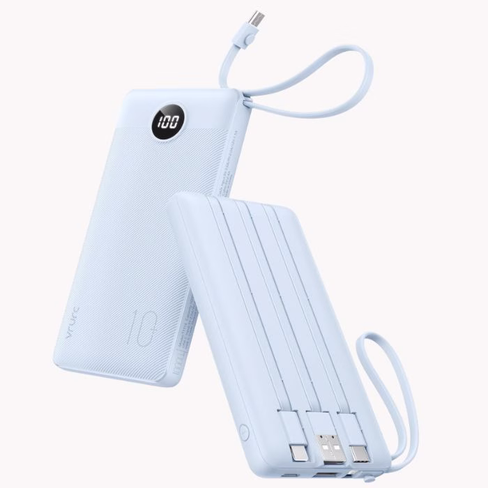 baby blue portable charger for travel