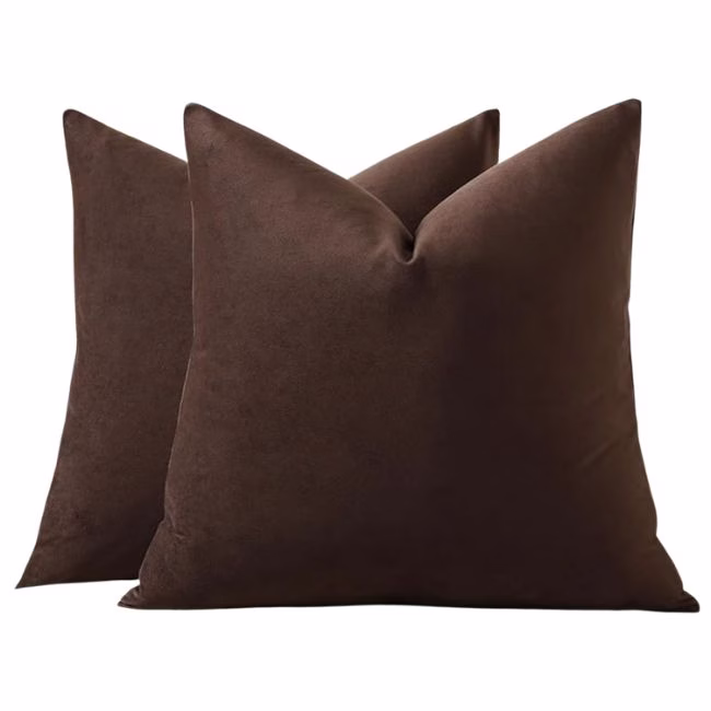 chocolate throw pillows