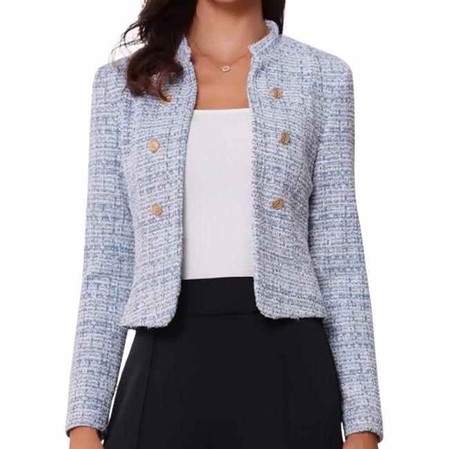 cropped tweed jacket