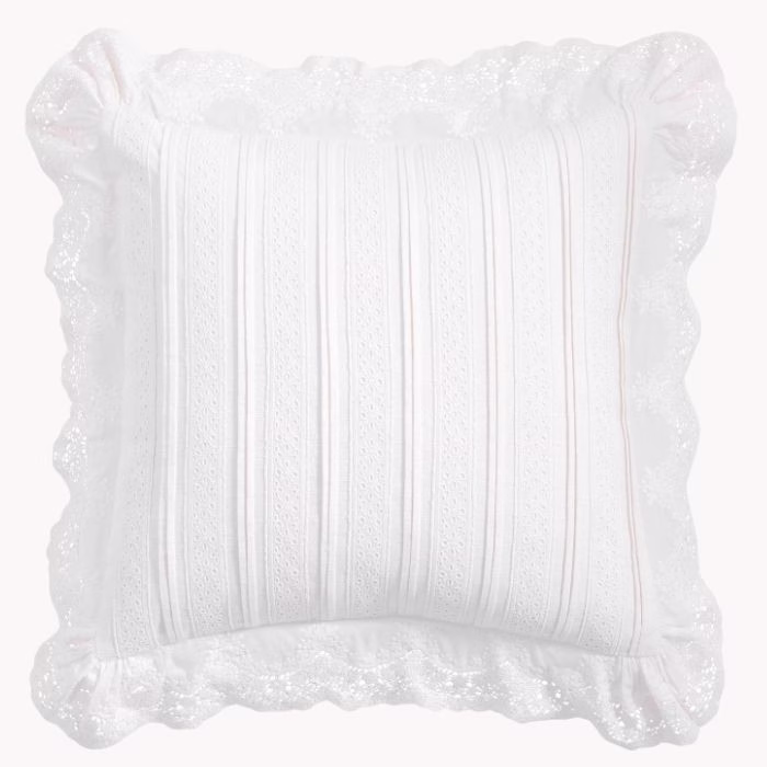 lace crochet pillow cover