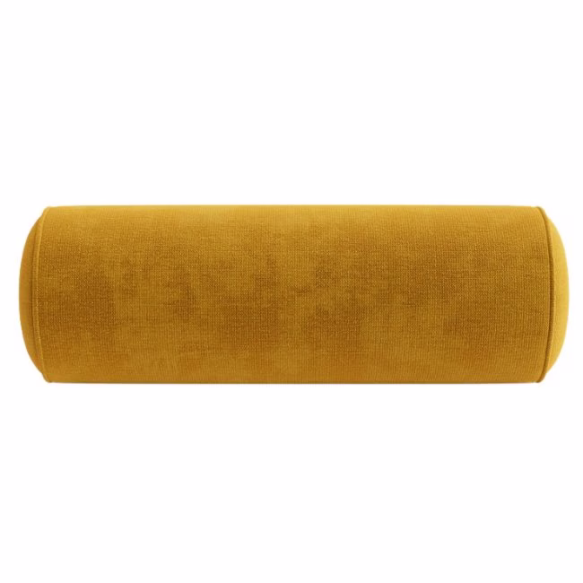 mustard yellow bolster pillow