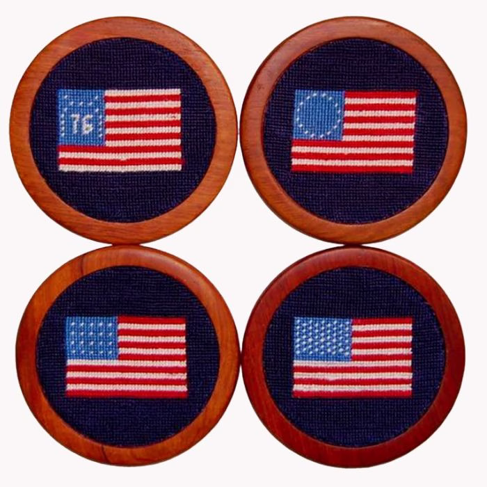 needlepoint coaster set