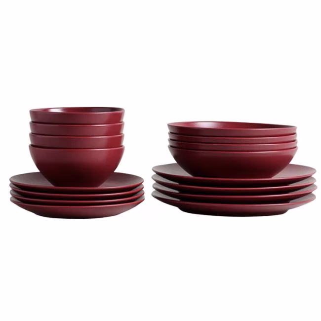 plum colored dishes