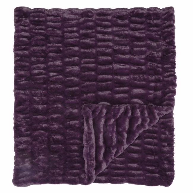 plum colored lola blanket