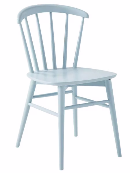 serena and lily carter dining chair in blue