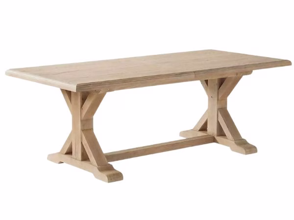 serena and lily long rectangle wood dining table