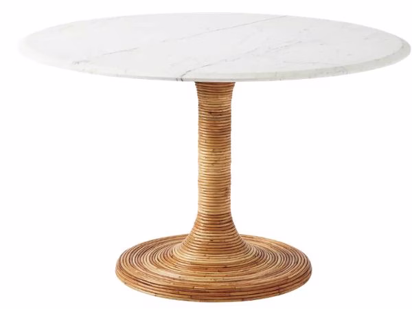serrena and lilly marble rattan base dining table