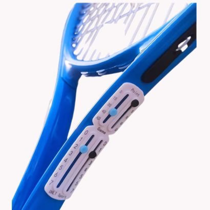 tennis racket score keeper on the side of the racket