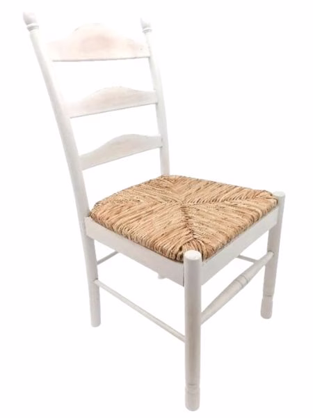 wood chair with cane seat