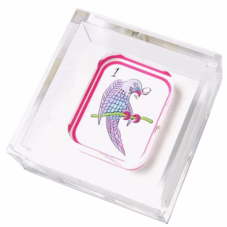 birdie bam clear acrylic cocktail napkin holder
