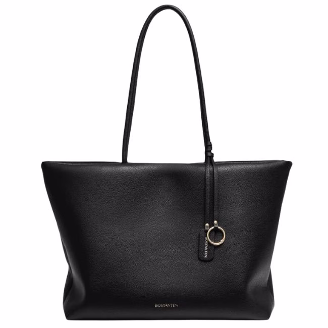 black tote bag with top handle