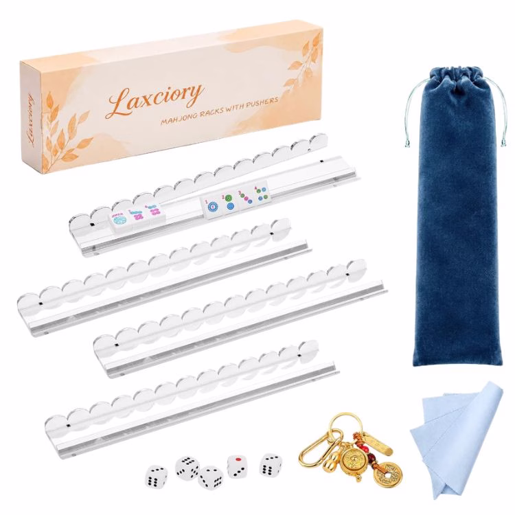 clear acrylic mahjong racks