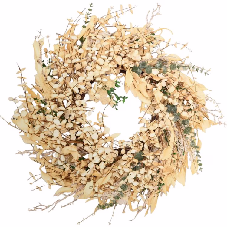 cream eucalyptus fall wreath