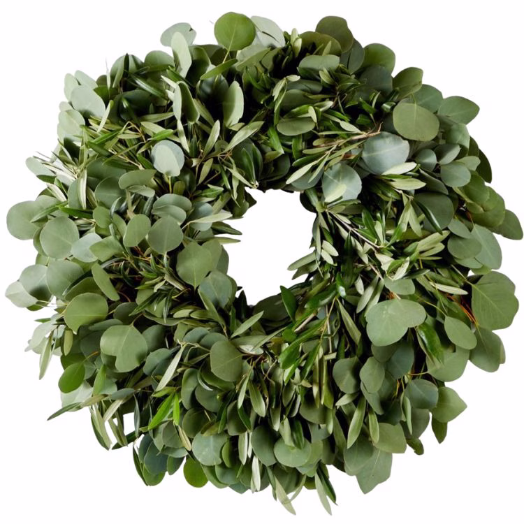 eucalyptus and olive wreath