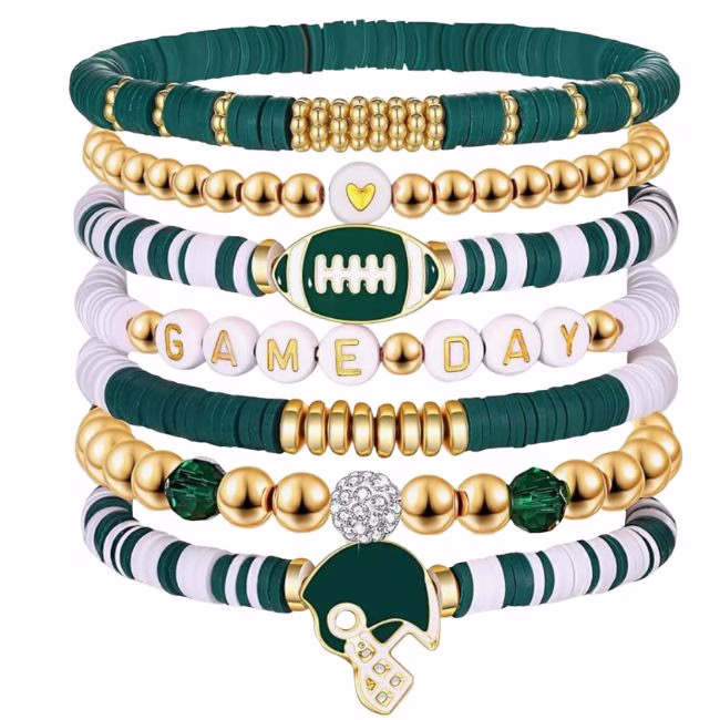 game day bracleet stack